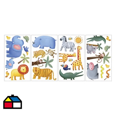 Sticker decorativo jungla 29 unidades