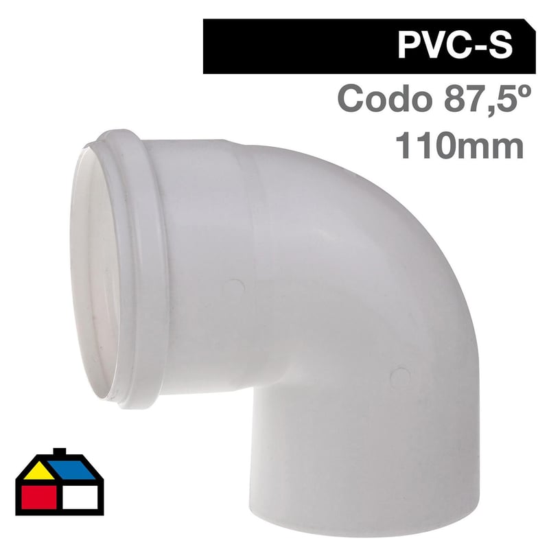 TIGRE - Codo 87,5o PVC-S Bco c/goma 110mm Blanco 1u.