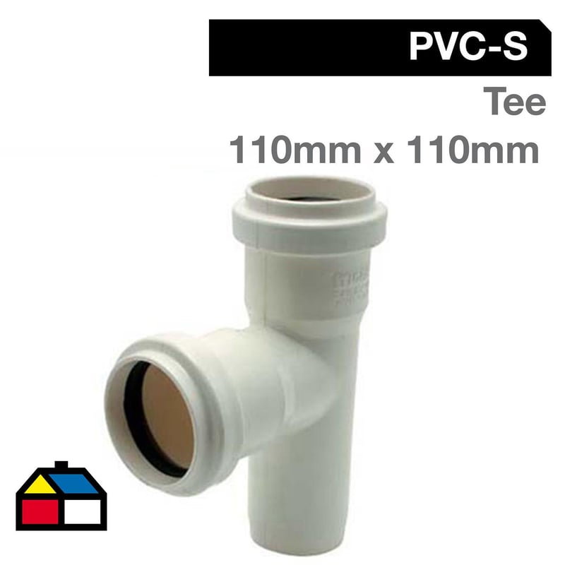 TIGRE - Tee PVC-S Bco c/goma 110mm x 110mm Blanco 1u