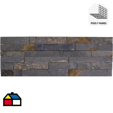 Piedra Natural Mosaico 18x35 cm Multicolor 0.5 m2