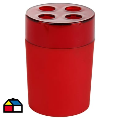 Portacepillo Rubber Rojo