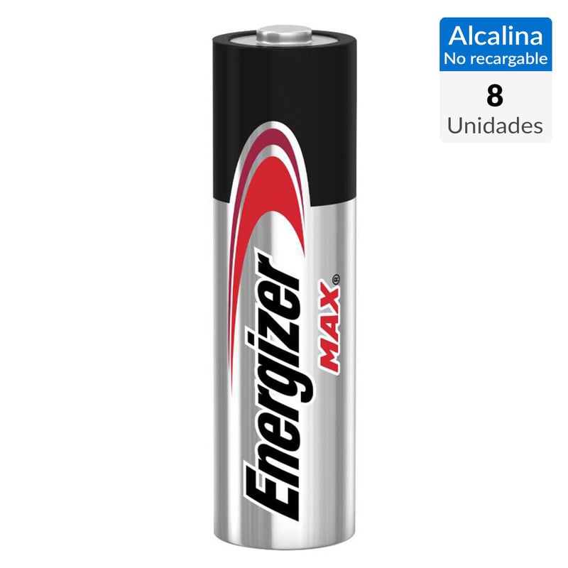 ENERGIZER - Pack de 8 pilas alcalinas AAA 1.5V