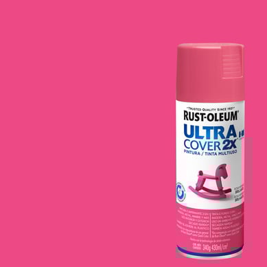 Pintura en spray brillante 340 gr rosado intenso