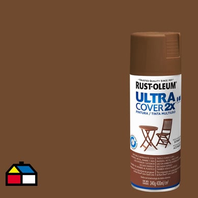 Pintura en spray satinado 340 gr nuez