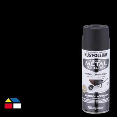 Pintura anticorrosiva en spray satinado 340 gr negro