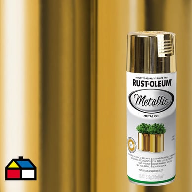 Pintura en spray metlico 312 gr oro