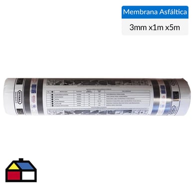 1 x 5 mt Membrana Asfltica