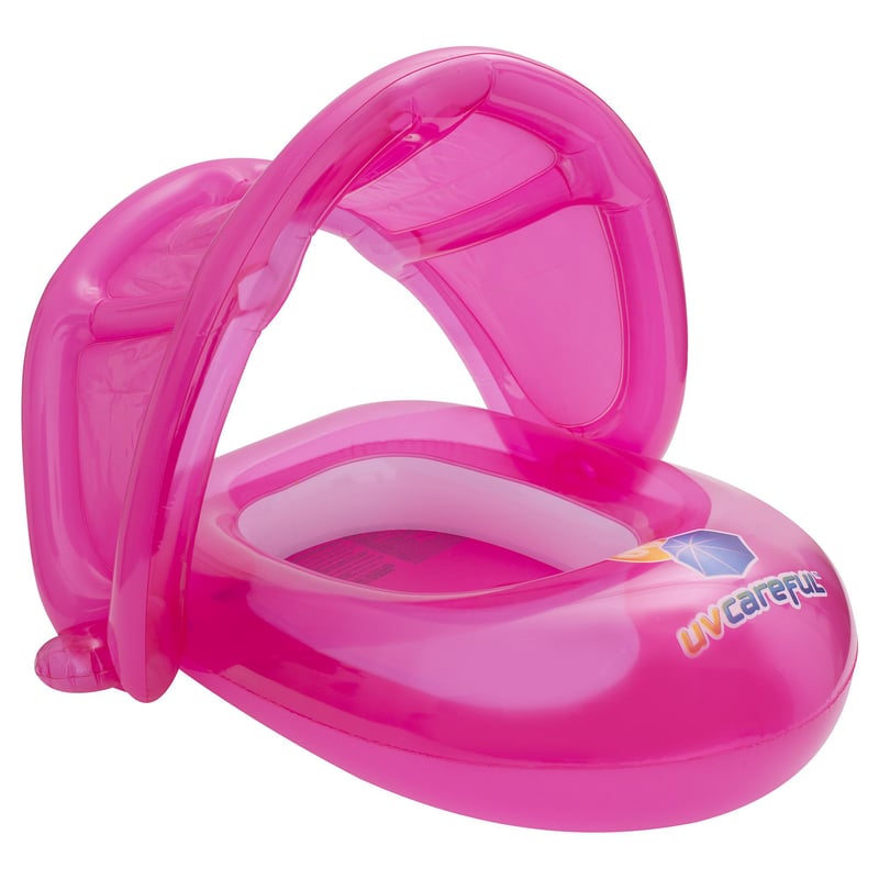 Flotador Plegable Con Toldo Solar Para Bebés De 0 A 4 Años – Asiento Seguro Para Piscina, Playa Y Jardín