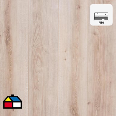 Piso flotante 8 mm roble 217x24,3 cm 2,11 m2
