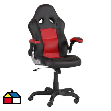 Silla Gamer Sienna Negro/Rojo