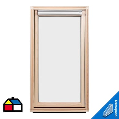 Ventana  Techo Inclinado - GZL FK06 66X118 cm - Madera