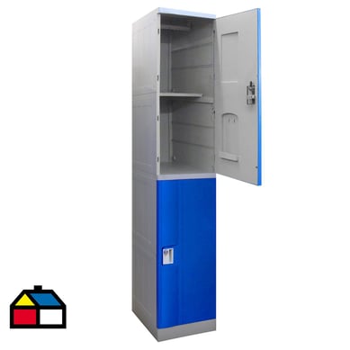 Locker plstico ABS 2 puertas con llave