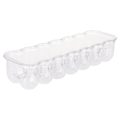Organizador de huevos para refrigerador 7,6x10,8x36,8cm acrlico