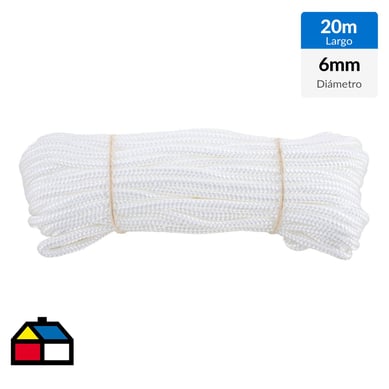 Nylon trenzado 6 mm x 20 m