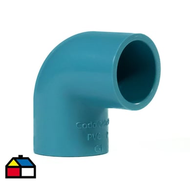 Codo 90o PVC-P Cementar 20mm  1u