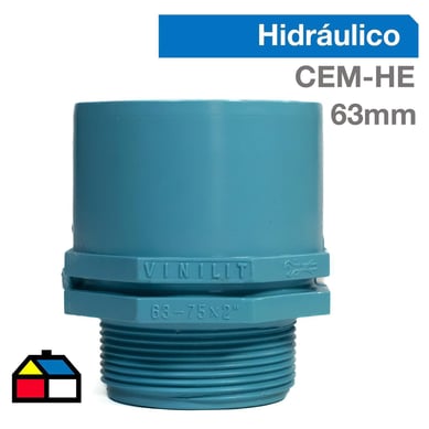 Terminal PVC-P CEM/HE 63mm x 2