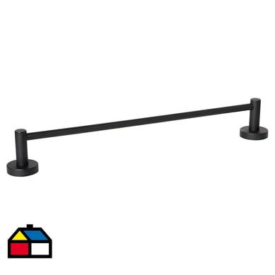 Toallero barra negro 45 cm