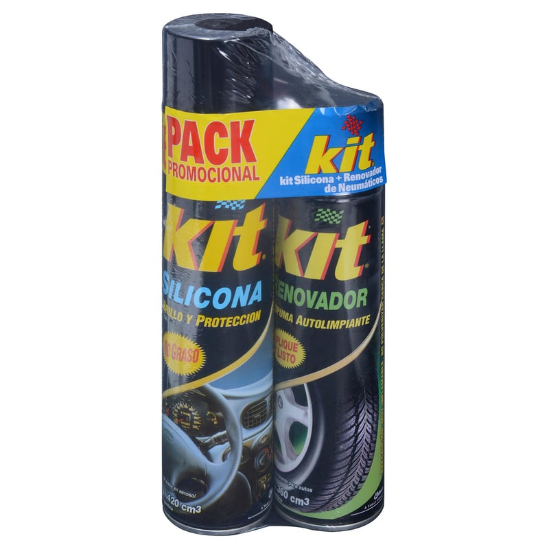 KIT - Kit de silicona en spray + renovador en spray