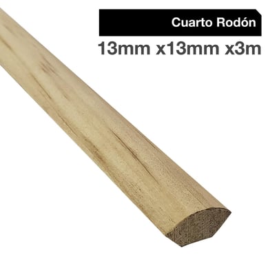 Moldura 1/4 Rodn Madera Caf 13 cm 13x3 m