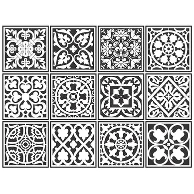 Stickers Italia 15x15 cm 12 unidades.