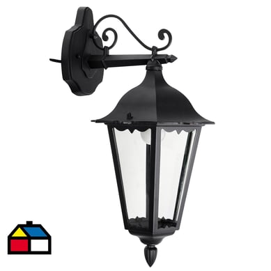 Farol colgante 100 W negro