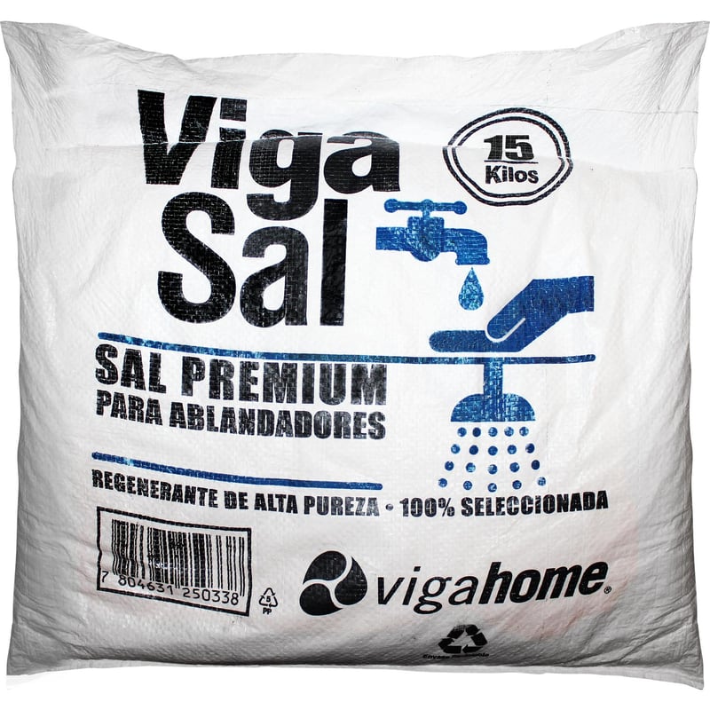 VIGAHOME - Sal para ablandador de agua 15 kilos