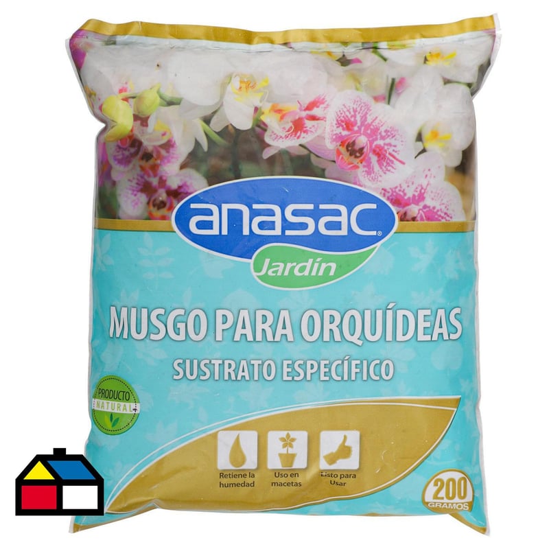 ANASAC - Musgo para orquídeas 200 gr bolsa