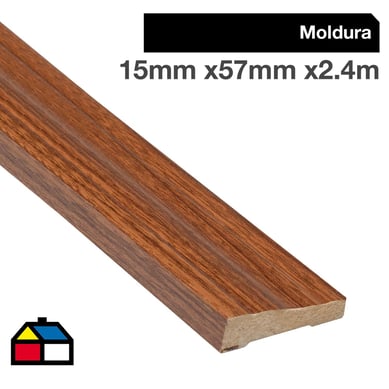 Moldura folio nogal PL356 15x57 cm