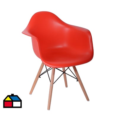 Silla Basel Rojo 81x63x56 cm