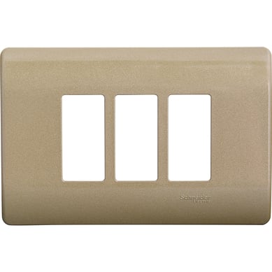 Placa 3 mdulos dorado Genesis