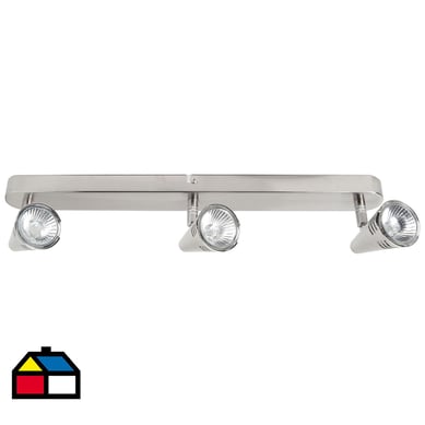 Foco sobrepuesto 14 cm 3 luces 50 W