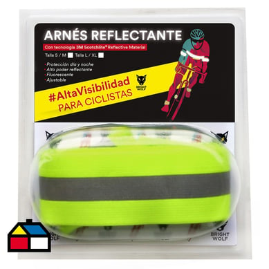 Arns reflectante para bicicleta amarillo