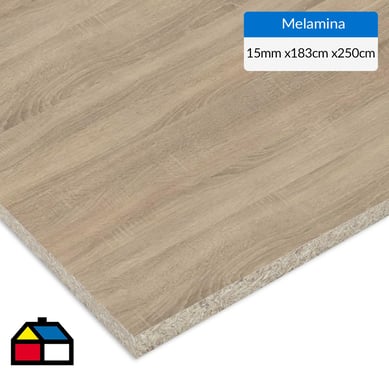 Melamina 15 mm de 183x250 cm cambrian oak.