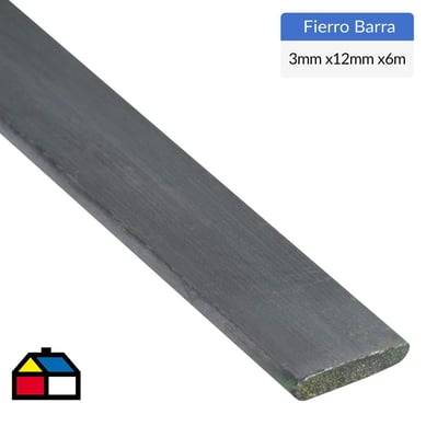 12x3mm x6m Fierro barra plana laminada en caliente