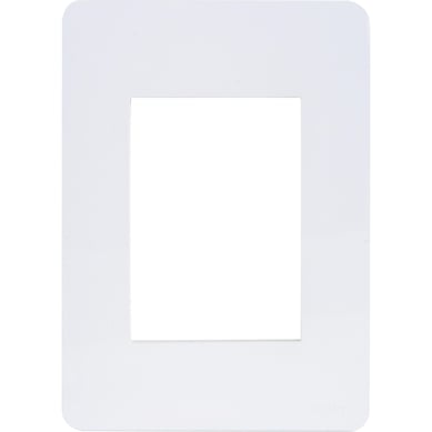 Placa modular  3 mdulos  - Blanco Orion