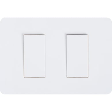 Interruptor doble (9/15) 10 A Blanco Orion