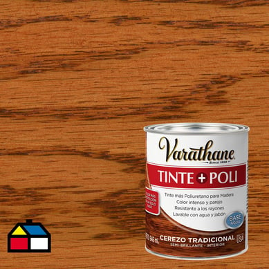 Varathane tinte + poliuretano base agua cedro tradicional 0,9l