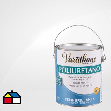 Barniz poliuretano a base de agua exterior semibrillante 3,8 l