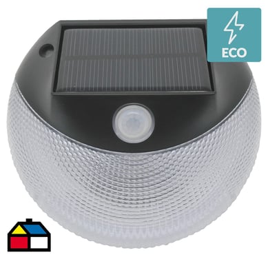 Apliqu luz solar con sensor plstico negro