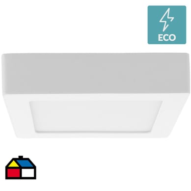 Panel sobrepuesto cuadrado LED 12 W