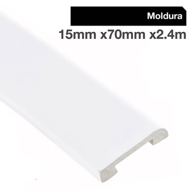Moldura blanca GP22 15X70X240 cm
