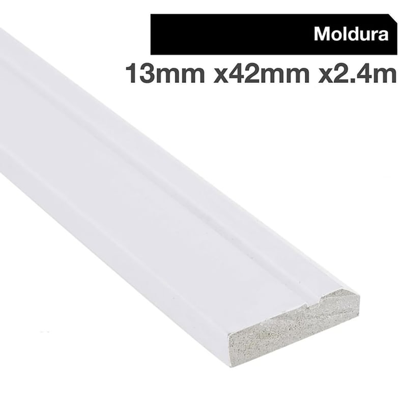 HOLZTEK - Moldura blanca GP17 13X42X240 cm