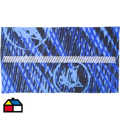 Bandana reflectante 15,4x13,4x3,7cm tela azul