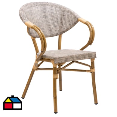 Silla Milano caf claro matizado