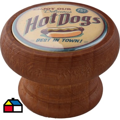 Perilla 40 mm madera tinte  miel hot dogs