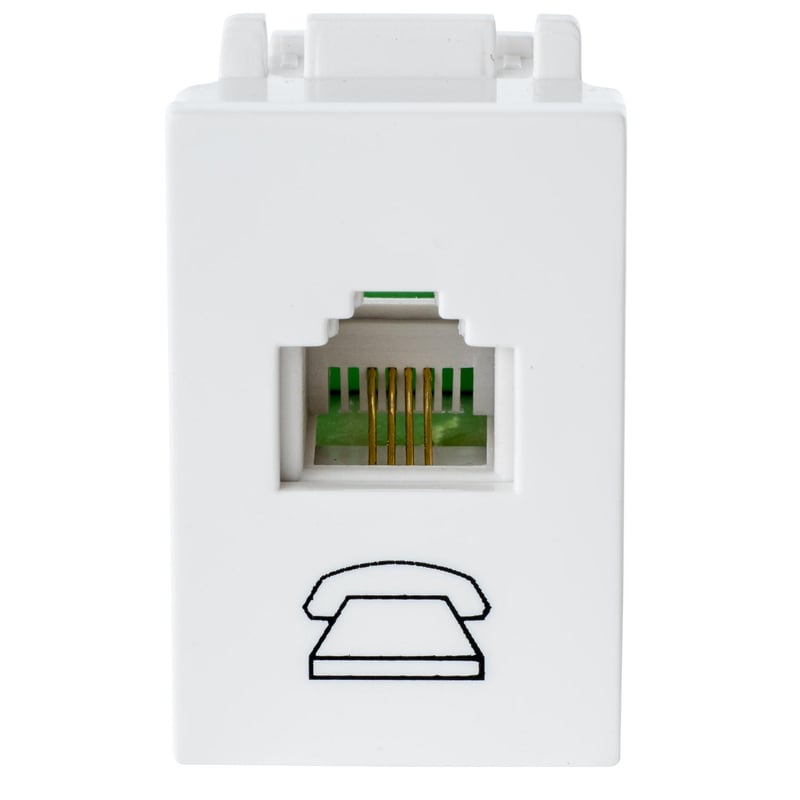 RiteAV Piastra A Muro In Acciaio Inox: 1 Porta Telefono RJ11/RJ12 E 2 Porte Cat6 Ethernet