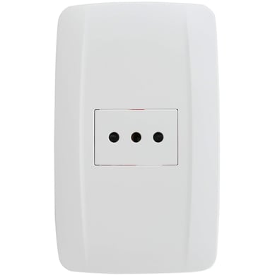 Tomacorriente simple 10 A Blanco