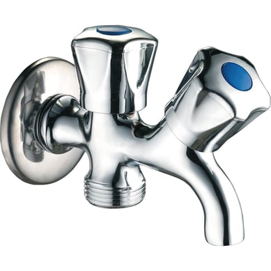 Llave doble lavadora 1/2