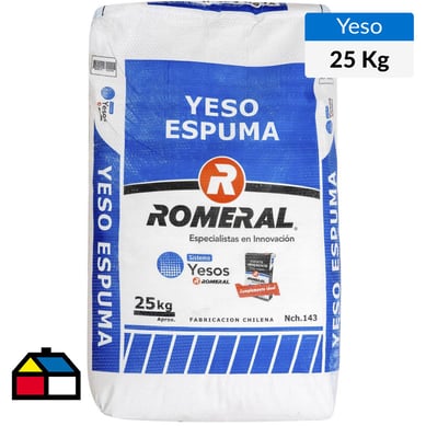 Yeso espuma Romeral 25 kg