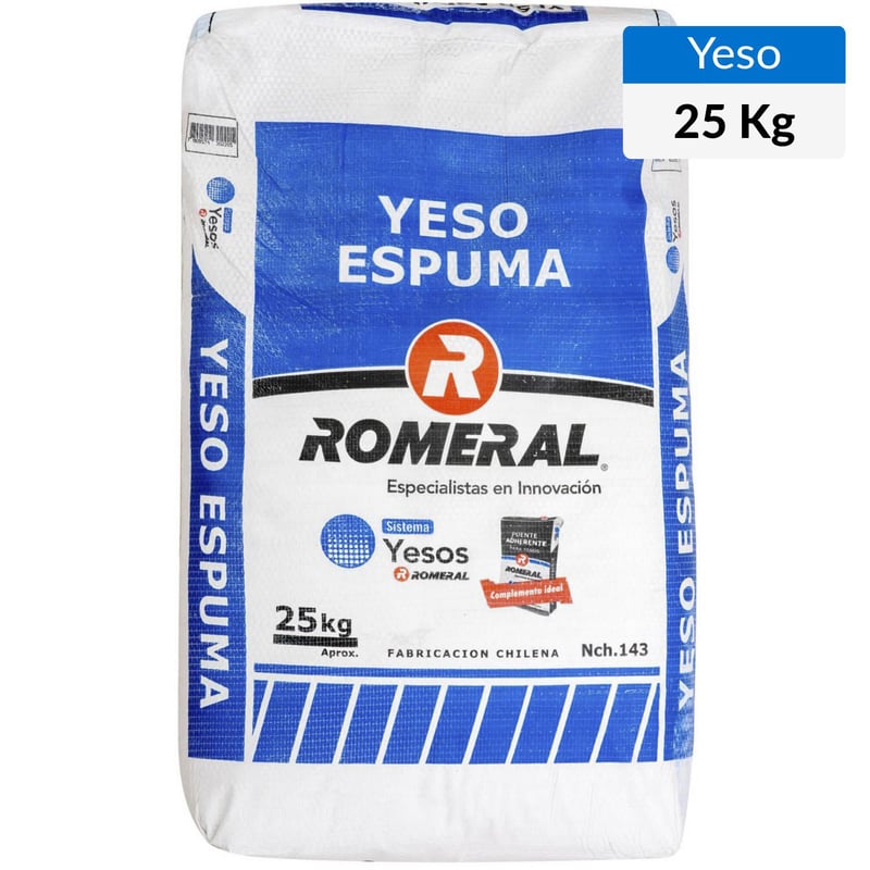 ROMERAL - Yeso espuma Romeral 25 kg